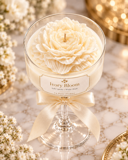 White peony bloom in hoge glas🌺