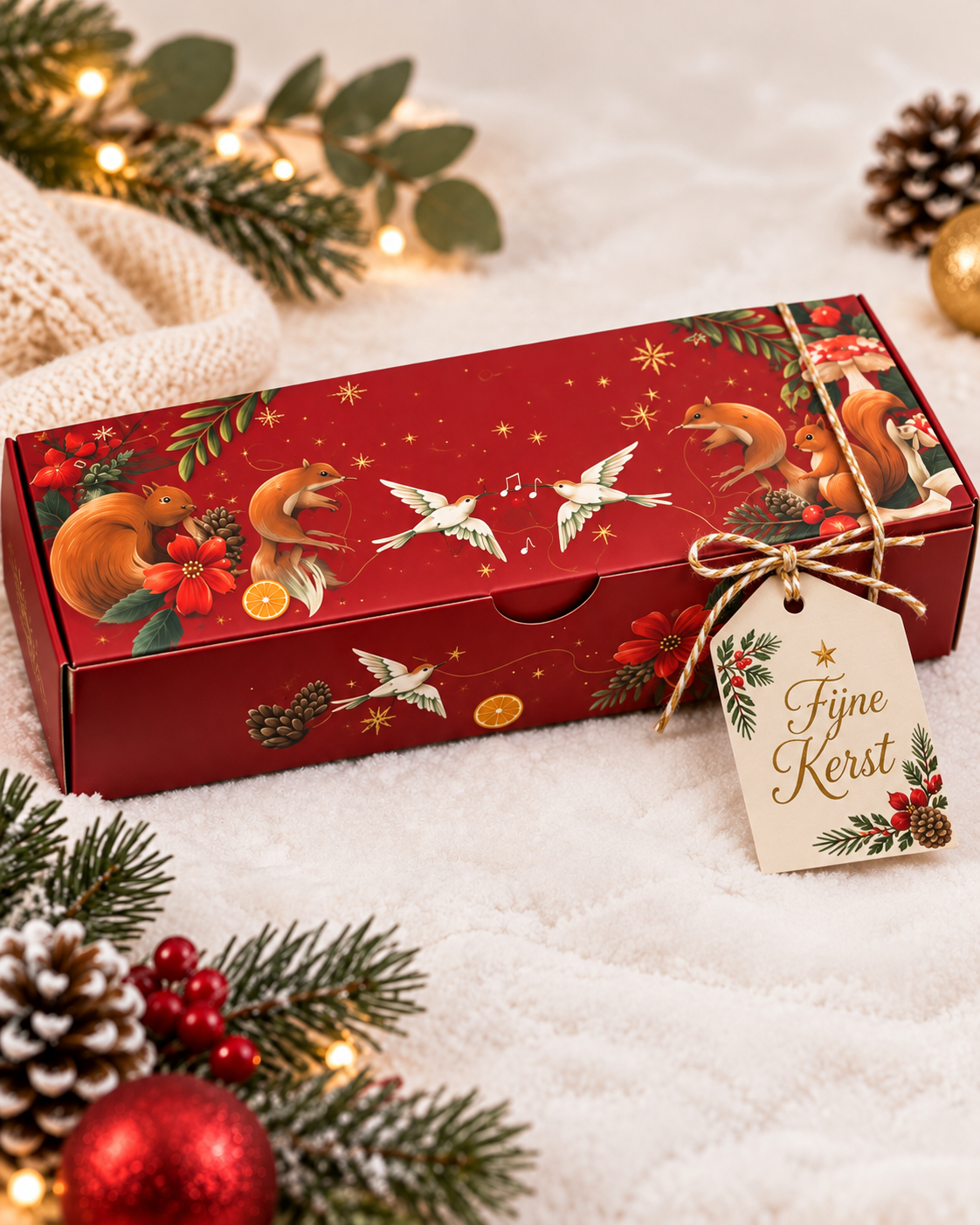 4in1 kerstbox met wenskaartješ