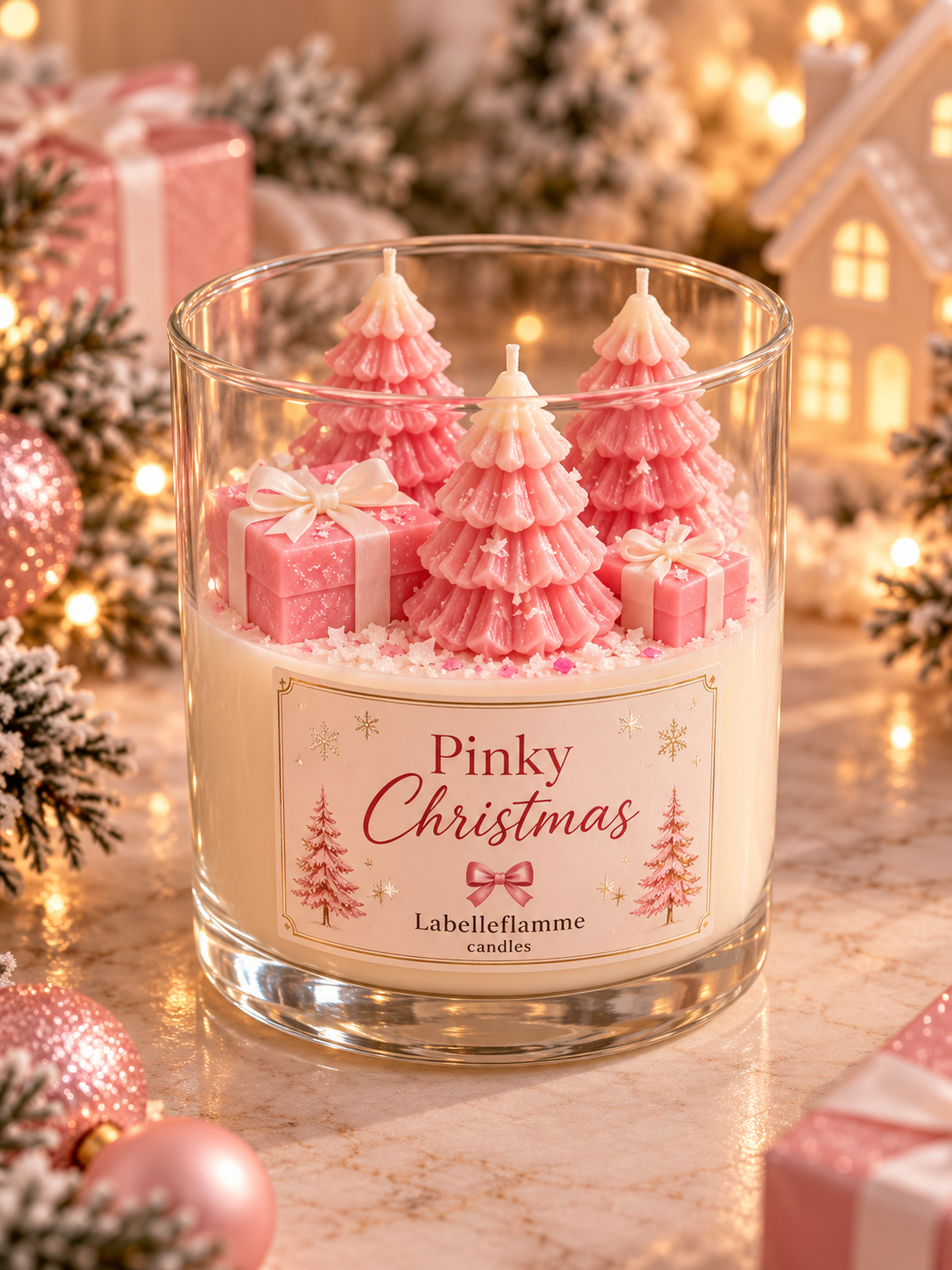 Pinky christmas kaars🎀
