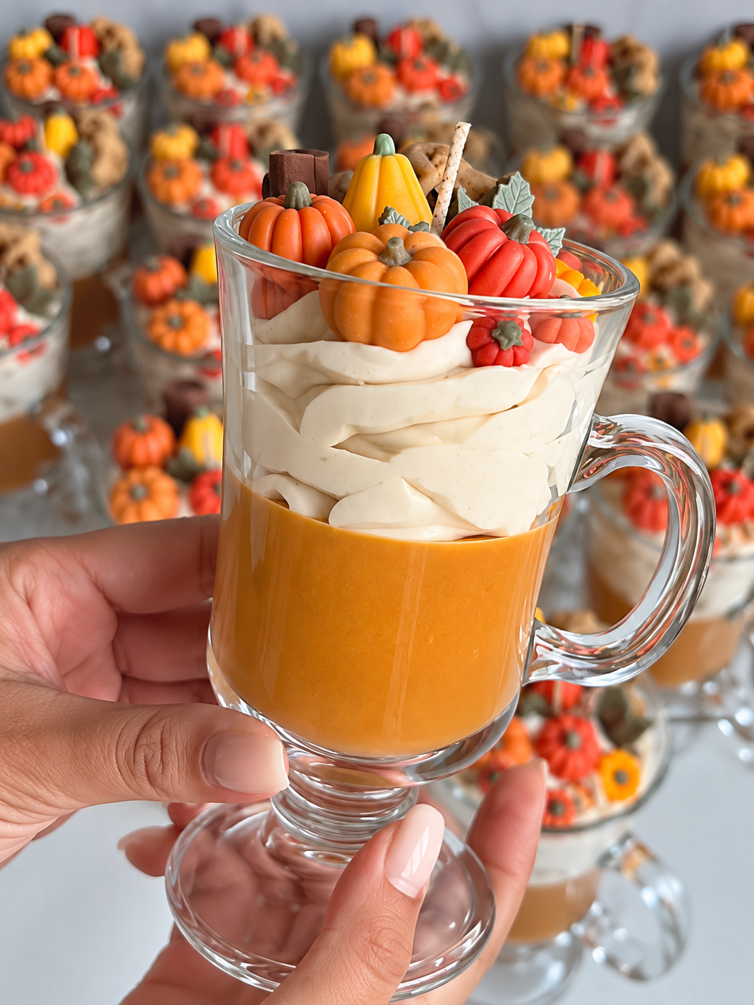 Pumpkin spice latte whipped cream