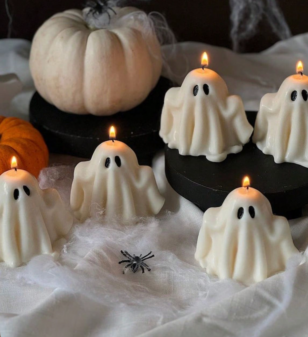 Spooky halloween kaars👻