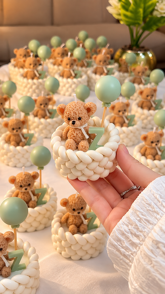 Babyshower gevlochten bakje