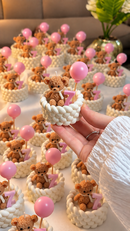 Babyshower gevlochten bakje