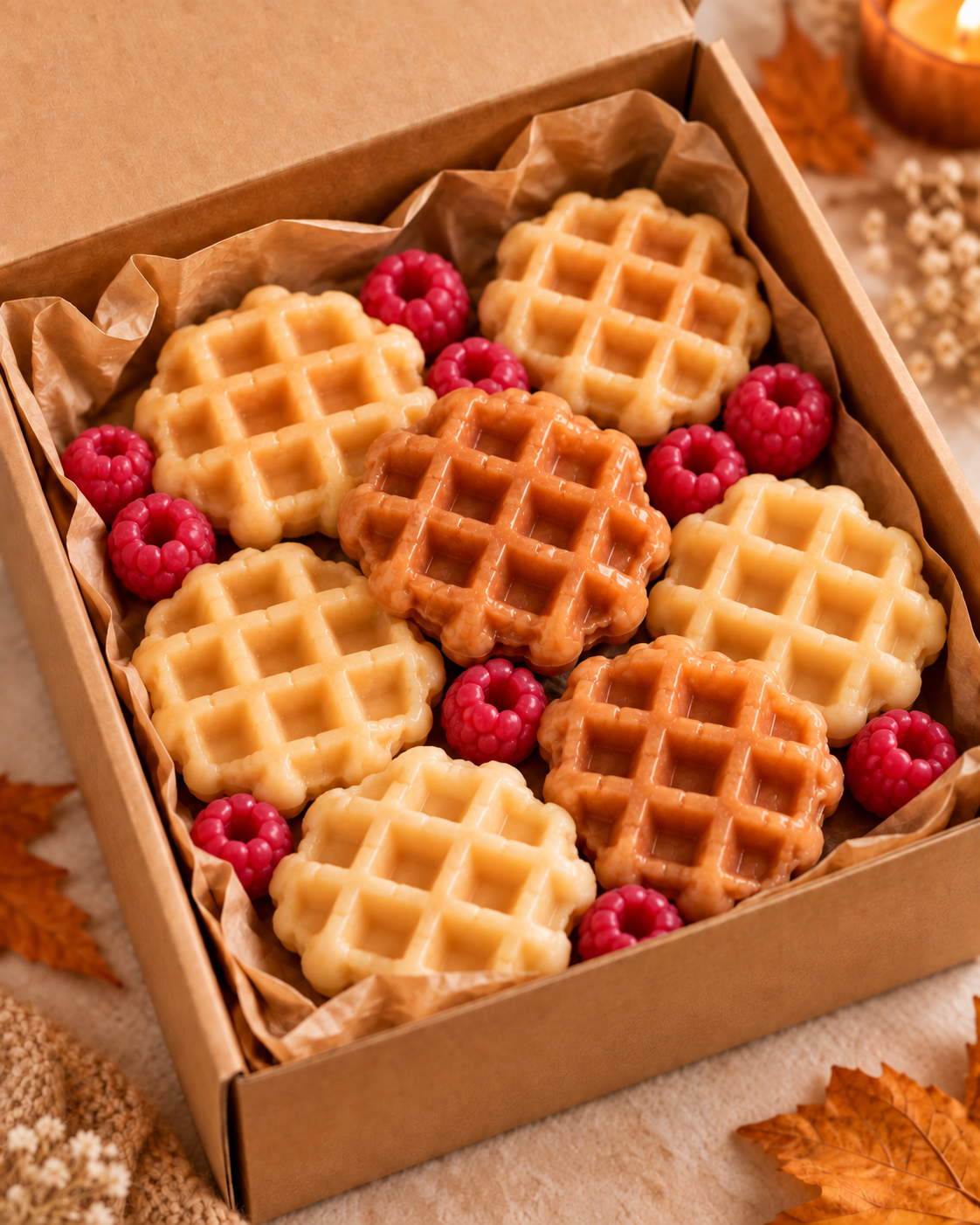 Waffle wax melts( kies jou favoriet)