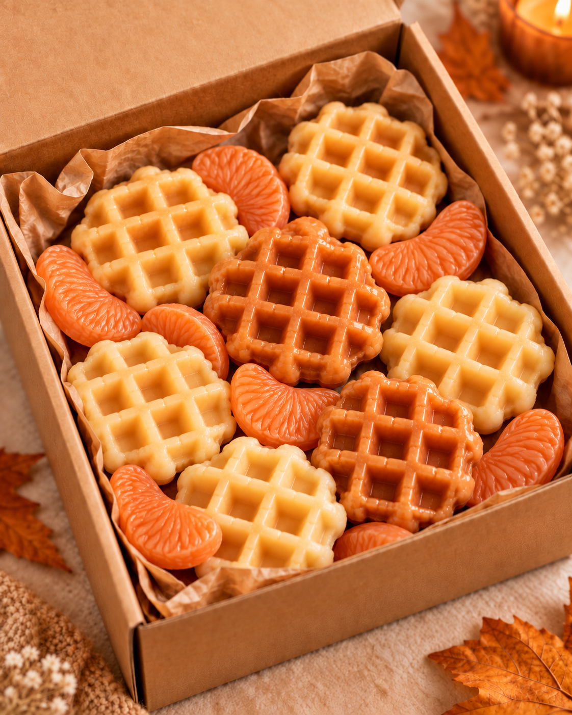 Waffle wax melts( kies jou favoriet)