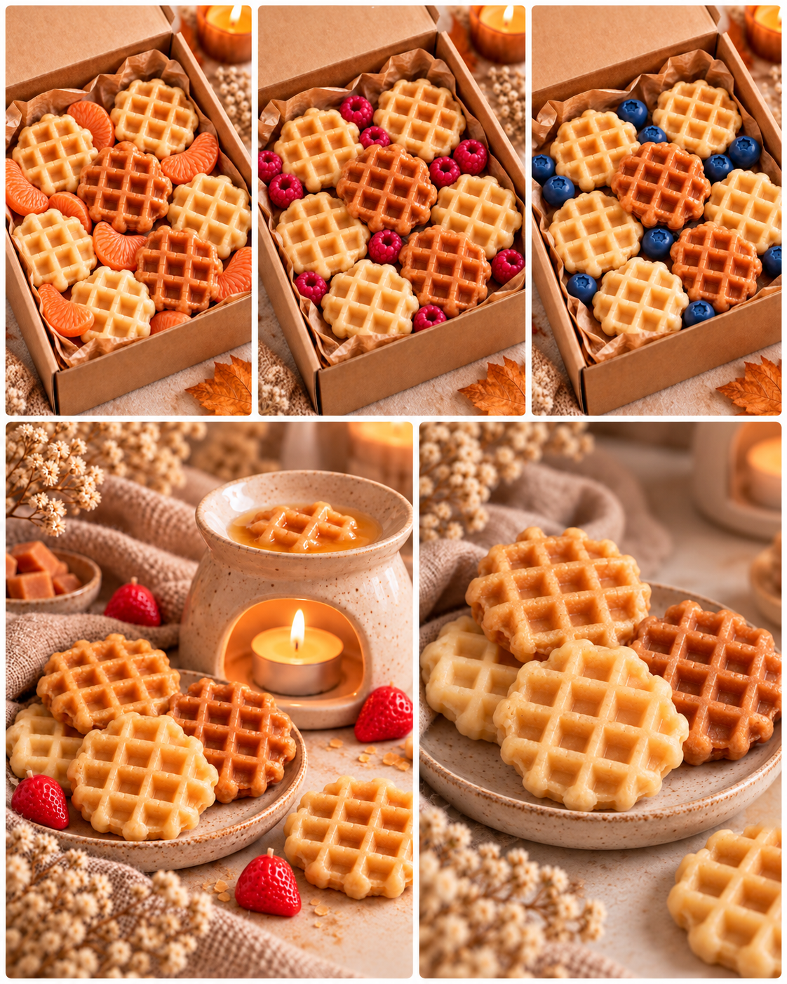 Waffle wax melts( kies jou favoriet)