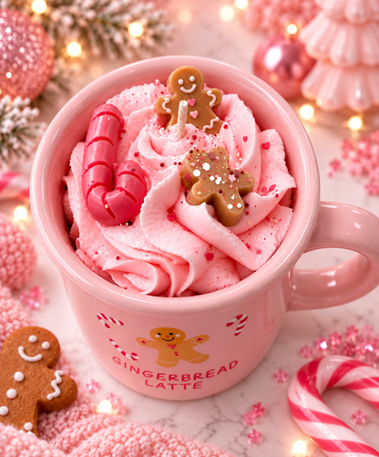 Gingerbread kaarsmok whipped cream