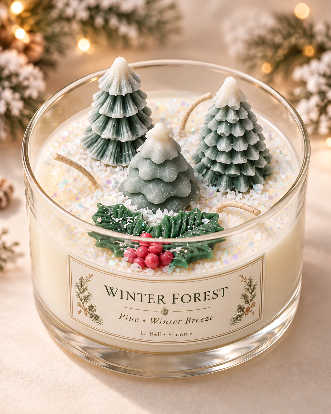 Winter forest in glas🎄