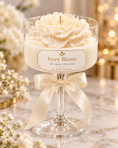 White peony bloom in hoge glas🌺