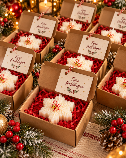 Kerst ster cadeau met wenskaartje🎄⭐️