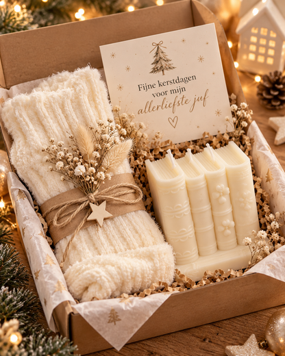 Kerstbox voor de liefste juf of meester🎁( of een boeken liefhebber)