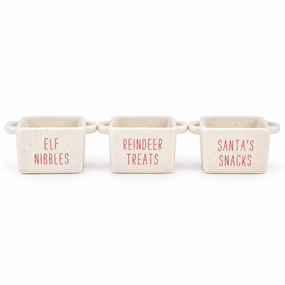 Set van 3 kerst snackkommen🎄