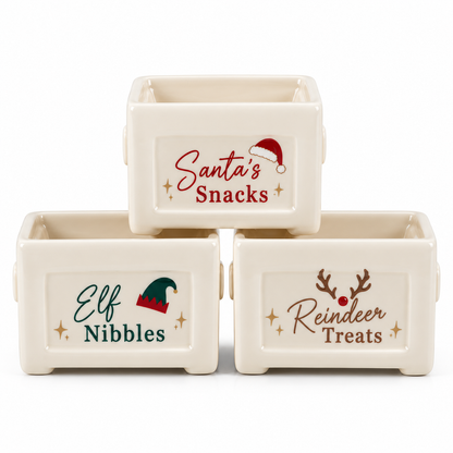 Set van 3 kerst snackkommen🎄