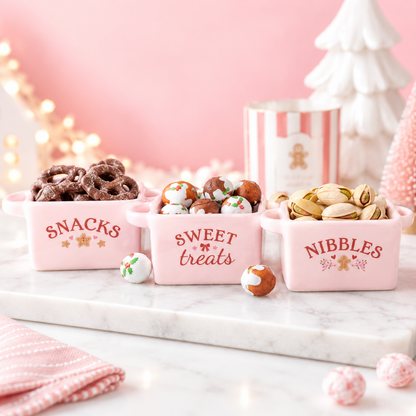 Set van 3 kerst snackkommen🎄