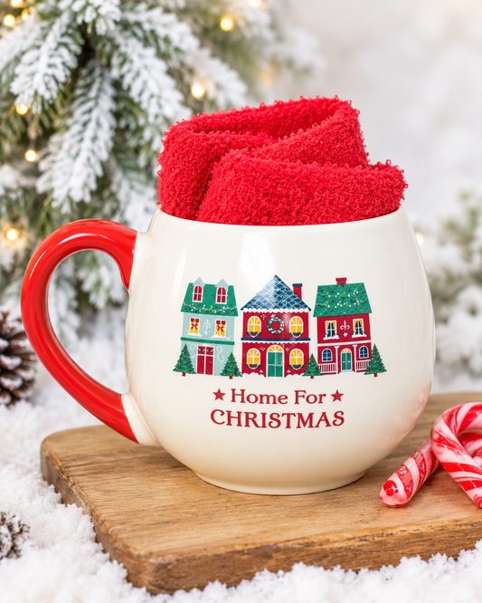 Christmas mug met cozy sokken🎄