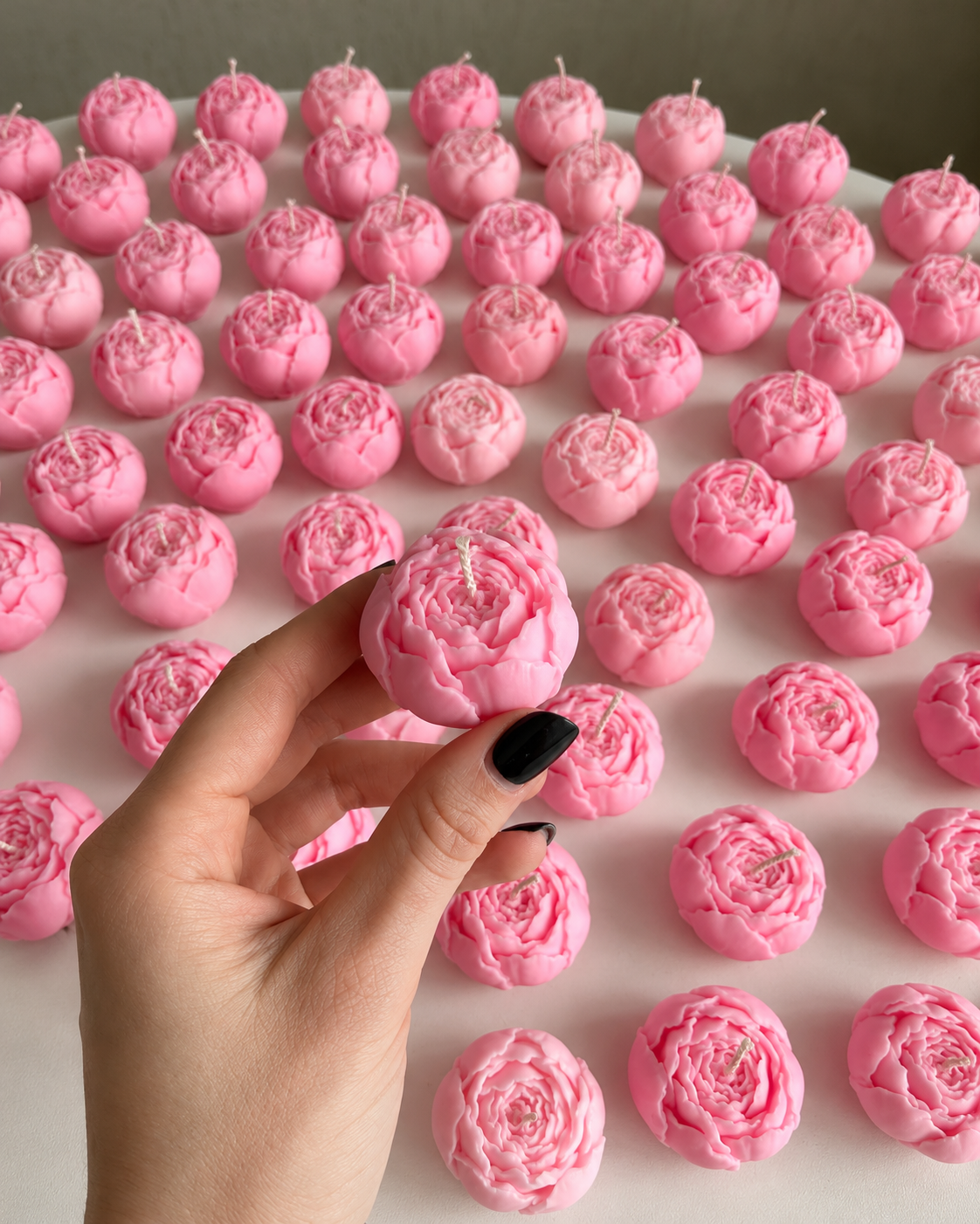 Pioenroos kaars of wax melt🌹