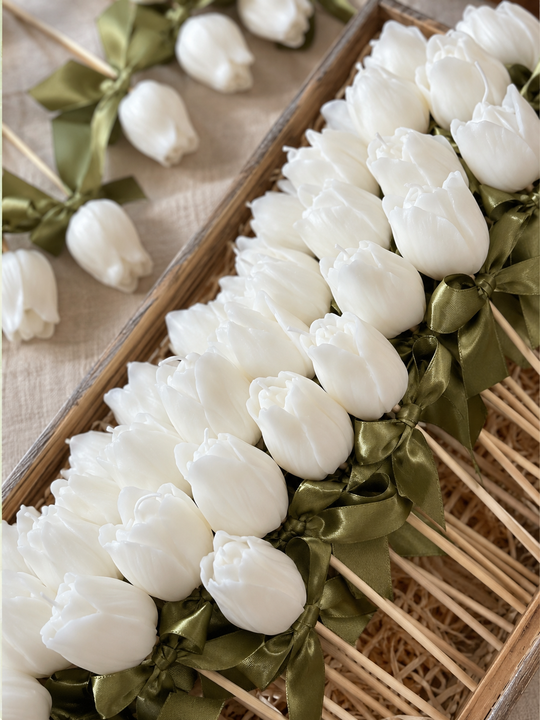 Bloemkaars op stok-Tulp of Roos🌹
