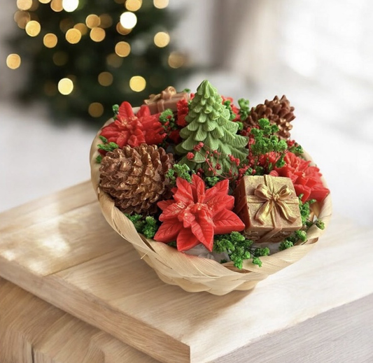 Feestelijke kerstmand